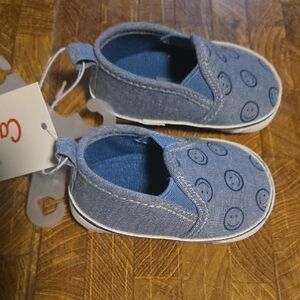 Cat & Jack Denim Blue Baby Slip-On Shoes